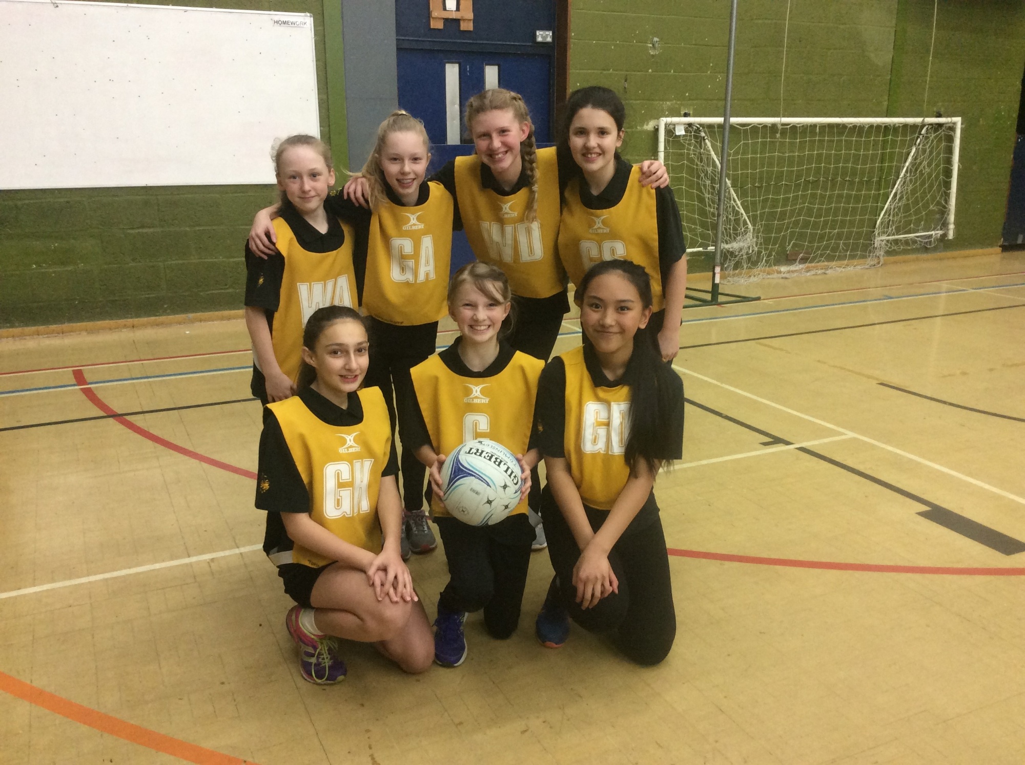 Year 7 netball team 2018