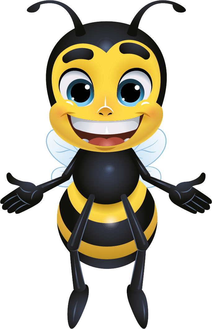 BeeHive Happy Bee Portrait